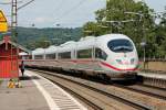 Durchfahrt am 08.08.2014 von 403 514-0  Bergisch Gladbach  zusammen mit 403 511-9  Wiesbaden  in Kollmarsreute in Richtung Norden.