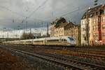 Deutschland-ICE 412 057  Bundesrepublik Deutschland  DB in Wuppertal Oberbarmen, Januar 2023.