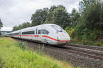 ICE 812 046-1 auf dem Weg in Richtung Fulda gesehen am 12.09.2024 bei Kerzell.