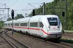 DB Fernverkehr mit BR412 ,  ICE 4  /7 (Tz 9221) hier beim passieren des Bahnhofs von Teltow-Stadt, Richtung Berlin.