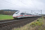 ICE 812 059-5 ist am 13.11.2024 nach Frankfurt/M unterwegs,gesehen bei Kerzell.