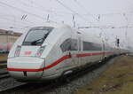 812 531 als ICE 208(Köln-Binz)bei der Ausfahrt im Rostocker Hbf. 21.02.2025 