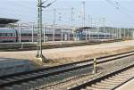 ICE  Hansestadt Rostock  vor der Taufe im Bahnhof Rostock Hbf.