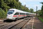 Auf dem Weg von Wien nach Frankfurt (Main) war am 28.08.2015 der 411 009-4  Güstrow , als dieser durch Etterzhausen in Richtung Nürnberg fuhr.