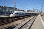 411 031-8  Trier  verlässt am 15.8.2017 als ICE1510 nach Berlin Gesundbrunnen den Münchener Hauptbahnhof.