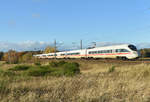 Nachschuss des ICE-T BR 411 1153  Ilmenau  kommend aus dem Hagenower Land.