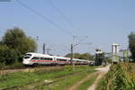 411 065-6  Bad Oeynhausen  und 411 057-3  Innsbruck  als ICE 299 (Berlin Ostbahnhof-Basel SBB) bei Friesenheim 24.8.19