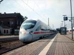 411 531-7 als ICE 1612 von Mnchen Hbf nach Hamburg Altona ber Leipzig, Wittenberg, Bln. Hauptbahnhof(tief), Bln. Spandau und Hamburg Hauptbahnhof.(Luth. Wittenberg am 21.07.2007)