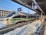 DB  411 081  Horb am Neckar  als Aufenthaltszug ICE 0, am 09.02.2021 in Erfurt Hbf.