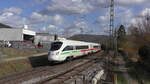 DB 411 065 (Bad Oeyenhausen) fährt durch Lohr am Main in Richtung Aschaffenburg