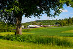 ICE 1622 (München Hbf - Dortmund Hbf) auf Umleiterkurs kurz vor Ansbach Richtung Würzburg, 31.05.2021