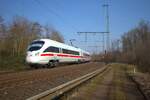 DB Fernverkehr ICE-T in Hanau Einfahrt Nordseite am 09.03.25