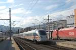 Tz 1170 fhrt als ICE  Voralberg  von Wien West nach Bregenz aus Innsbruck aus.