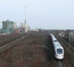 ICE-T von Dortmund nach Wien Westbhf kurz nach Regensburg Hbf, 14.03.2009 (Bahnbilder-Treffen Regensburg)