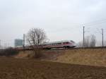 411 083  Oberursel im Taunus  fhrt als ICE 281 Stuttgart Hbf - Zrich HB kurz hinter Singen(Htw).