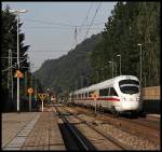 ICE 108 von Innsbruck nach Berlin-Gesundbrunnen wird jetzt mit einem 411er gefahren. (02.08.2009)