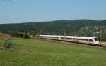 411 081-3  Horb am Neckar  als ICE 282 (Zrich HB-Stuttgart Hbf) + 40min bei Mhringen 8.9.09