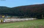 411 084-7  Kaiserslautern  als ICE 280 (Zrich HB-Stuttgart Hbf) bei Mhringen 27.10.09