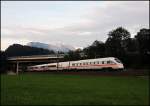 Ein unbekannter 411er ist als ICE von Berlin-Ostbahnhof nach Innsbruck Hbf unterwegs.