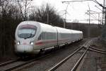 BR 411 als ICE 1652 durchfhrt Bischleben Richtung Erfurt Hbf.25.02.2010