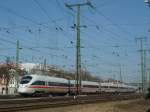 411 081  Horb am Neckar  als ICE 185 Stuttgart Hbf - Zrich HB bei der Ausfahrt Singen(Htw).