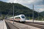 ICE in Richtung Mnchen Hbf am 07.08.2010 bei der Durchfahrt durch Kinding.