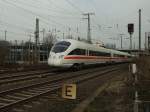 411 072  Bamberg  mit ICE27 (Dortmund-Wien-West)hat fast Koblenz Hbf erreicht.26.2.2011