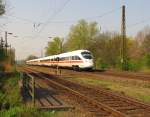 DB 411 029-2  Kiel  als ICE 1745 von Dsseldorf Hbf nach Dresden Hbf, in Naumburg (S); 20.04.2011