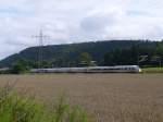 411 018 (Plauen Vogtland) fhrt als Leerzug am 05.08.2011 bei Landstuhl in richtung Kaiserslautern