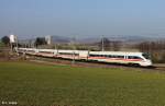 DB 411 592-9 ICE-T Tz 1172 Bamberg als ICE 91 Hamburg Altona - Wien, Passauer Bahn KBS 150 Passau - Wien, fotografiert bei Katzbach am 15.03.2012