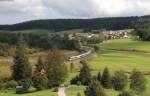 411 075-5  Villingen-Schwenningen  als LPFT-T 46112 (Villingen(Schwarzw)-Berlin Rummelsburg) bei St.Georgen 15.9.12