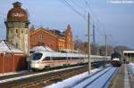 411 010-2  Naumburg (Saale)  als ICE 1548 von Berlin Ostbahnhof nach Dsseldorf Hbf & 411 054-0  Sonneberg  als ICE 1538 in Rathenow.