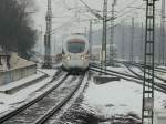 411 518-4  Plauen-Vogtland  als ICE 1612 von Innsbruck Hbf  nach Hamburg-Altona bei der  Einfahrt  mit +10 in Berlin Sdkreuz am 29.