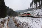 411 059-9  Passau  bei Steinbach im Frankenwald am 24.01.2015.