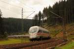 411 009-4  Güstrow  bei Steinbach im Frankenwald am 09.10.2015.