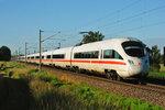 ICE 1716 von Leipzig Hbf nach Berlin Hbf (tief), am 18.06.2016 in Zschortau.