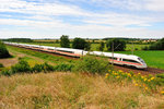 ICE 1684 von Leipzig Hbf nach Hamburg-Altona, am 18.07.2016 bei Zschortau.