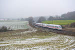 411 053  Ilmenau  als ICE 23 von Frankfurt nach Wien Hbf bei Edlhausen, 22.11.2018