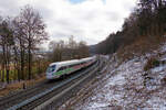 411 007 DB Fernverkehr  Pirna  als ICE 228 (Wien Hbf - Dortmund Hbf) bei Etterzhausen, 20.03.2021