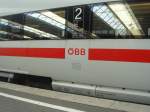 ICE 117 nach Wien Westbahnhof. ICE-T BR 411 mit BB in Kooperation zur DB AG. Aufgenommmen am 14.09.07 Mnchen Hauptbahnhof