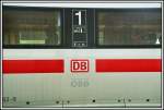 DB-BB Logo des ICE-Triebzuges 411 002  Neubrandenburg .