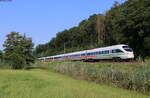 415 002-5  Karlsruhe  und 411 090-4  Wien  als ICE 1590 (Frankfurt(M) Flughafen Fernbf-Berlin Hbf) bei Kinzighausen 18.7.21