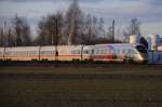 Auch die Wagen tragen dezente Hinweise auf das Bahnjubilum.