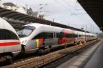 415 022 mit  175 Jahre Deutsche Eisenbahn  Werbung in Mainz Hbf am 03.08.2010