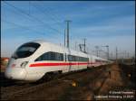 ICE1609 Hamburg-Altona-Mnchen Hbf bei der Einfahrt in den Bf Lutherstadt Wittenberg, 15.01.07.