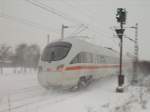 ICT (Stuttgart - Zrich) im Schnee kurz vor Herrenberg (24.01.2007)