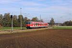 DB 420 480-6 verlässt Markt Indersdorf als S2 von Dachau nach Altomünster. (16.10.2023)