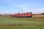 DB 420 480-6 verlässt Markt Indersdorf als S2 von Altomünster nach Dachau. (16.10.2023)