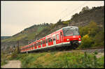 DB S-Bahn München 420 439-2 ist am 18.10.2024 fernab der Heimat bei Himmelstadt im Maintal auf dem Weg nach Hause.