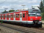 ET 420 417 mit neuer Zugzielanzeige verlsst Asperg auf der S5 am 26.08.2008 in Richtung Stuttgart-Schwabstrasse.
